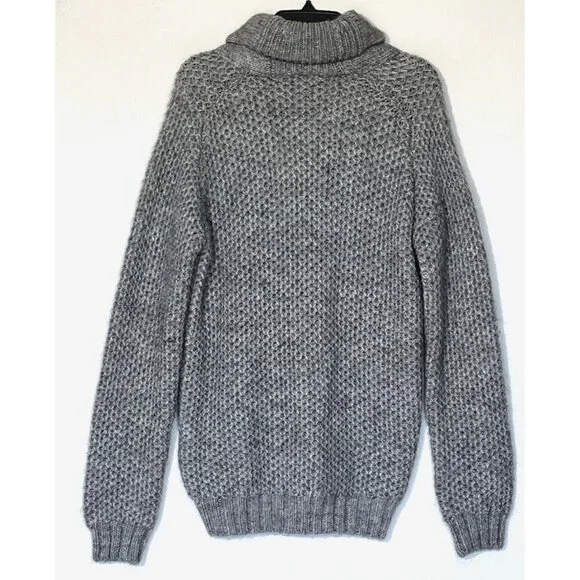 New Filippo Novelli Gray Alpaca Wool Knit Button Cardigan Sweater - Italy - Picture 2 of 7